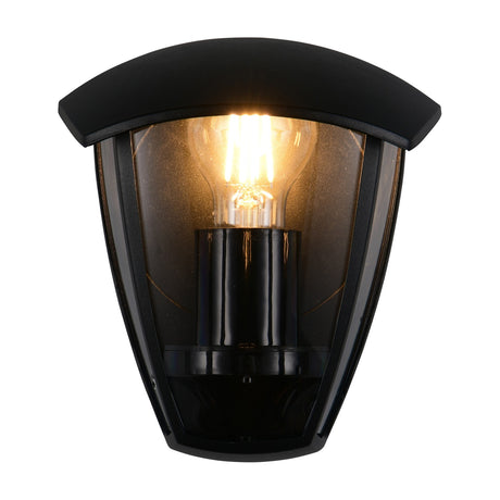 Venta Lantern Outdoor Wall Light – Matt Black