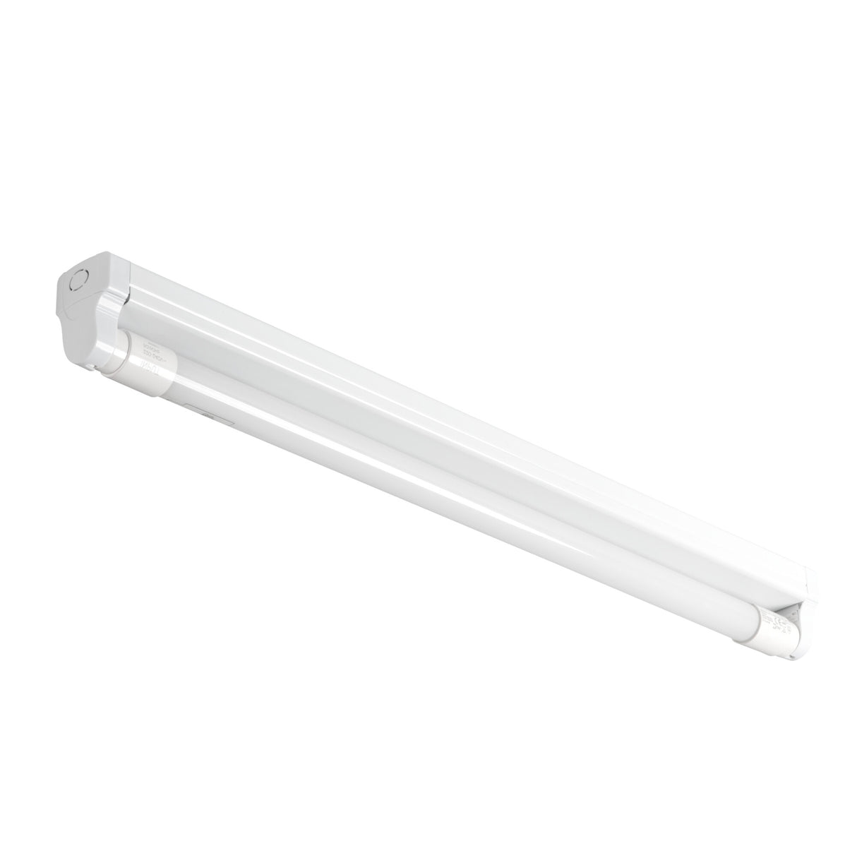 Single 2ft T8 LED Batten Fitting - White