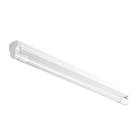 Single 2ft T8 LED Batten Fitting - White