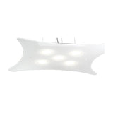 Manta 5 Light Glass Pendant Light 67cm