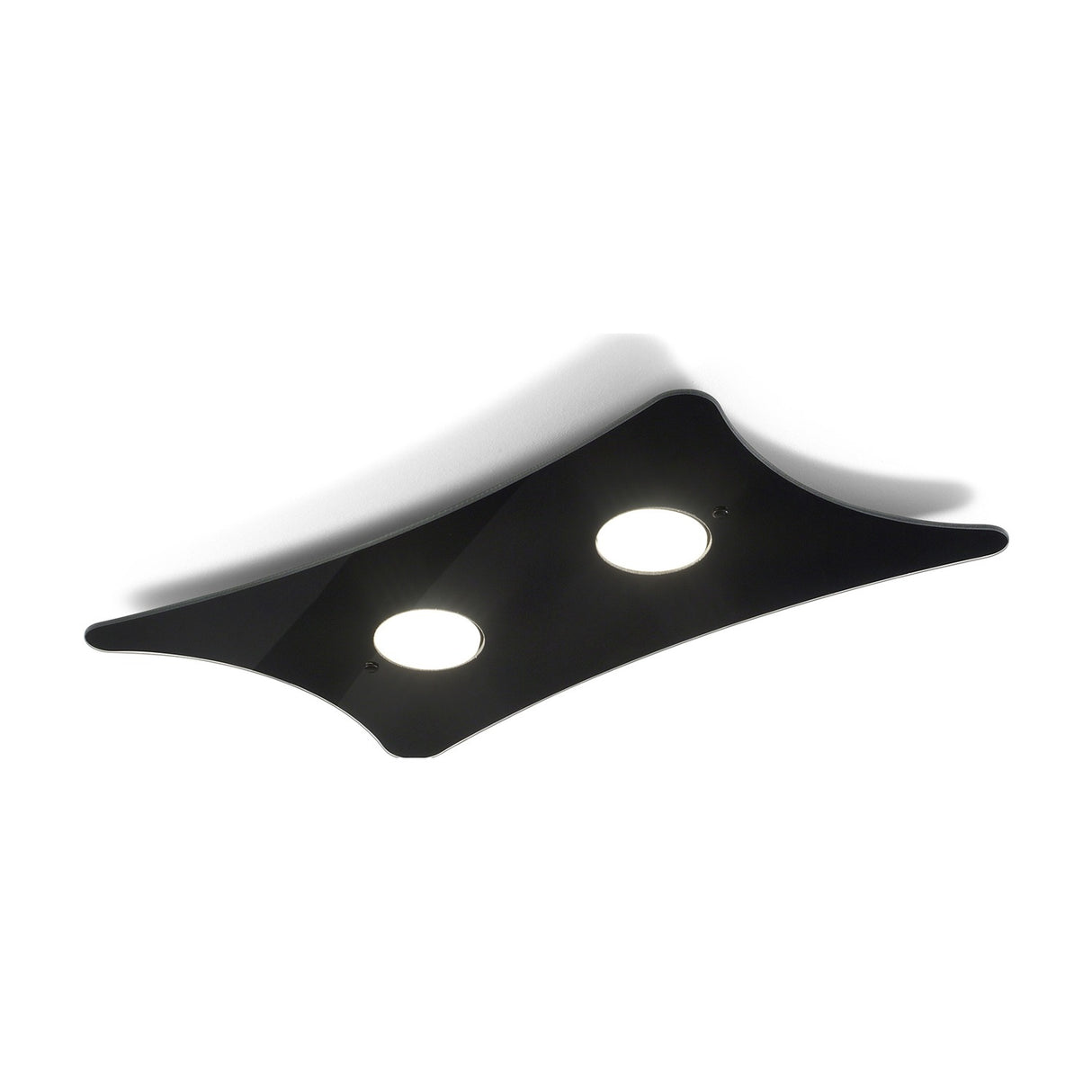 Manta 2 Light Glass Ceiling Light