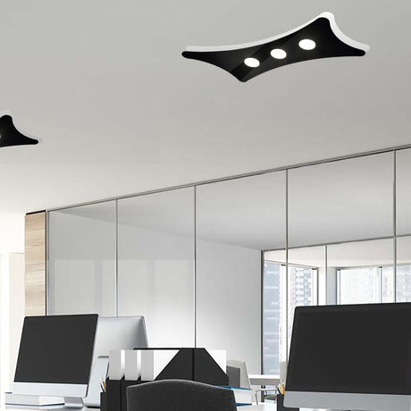 Manta 3 Light Glass Ceiling Light