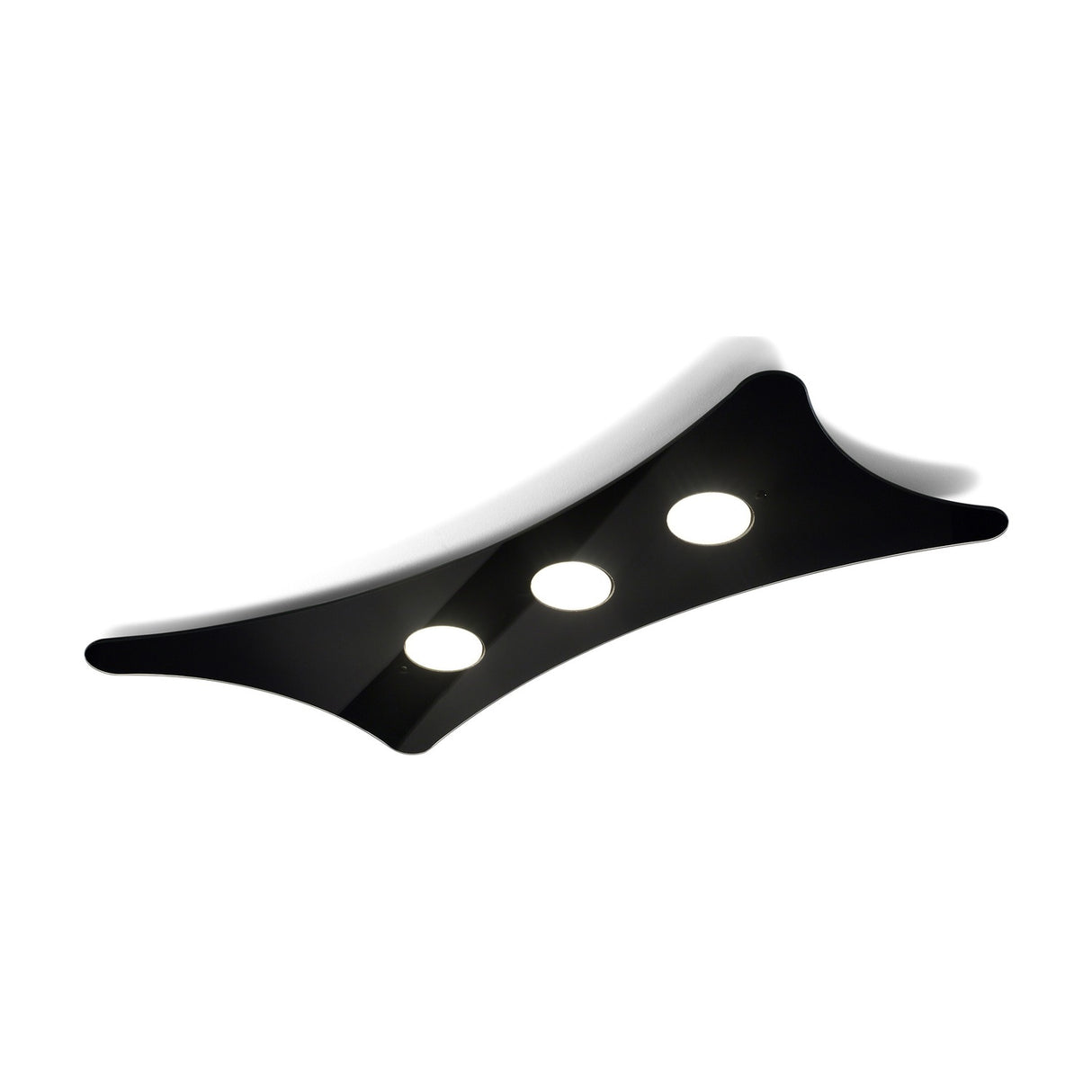 Manta 3 Light Glass Ceiling Light