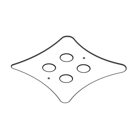 Manta 5 Light Glass Ceiling Light 67cm