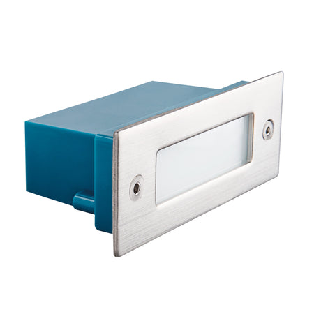 Taxi 110x50 0.6W Recessed LED Step Light - Chrome Matte