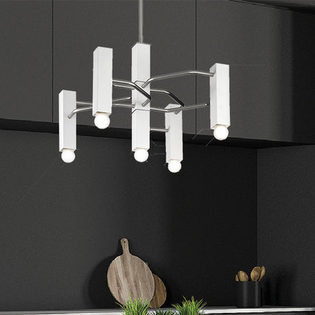 Raster 5 Light Cylinder Chandelier