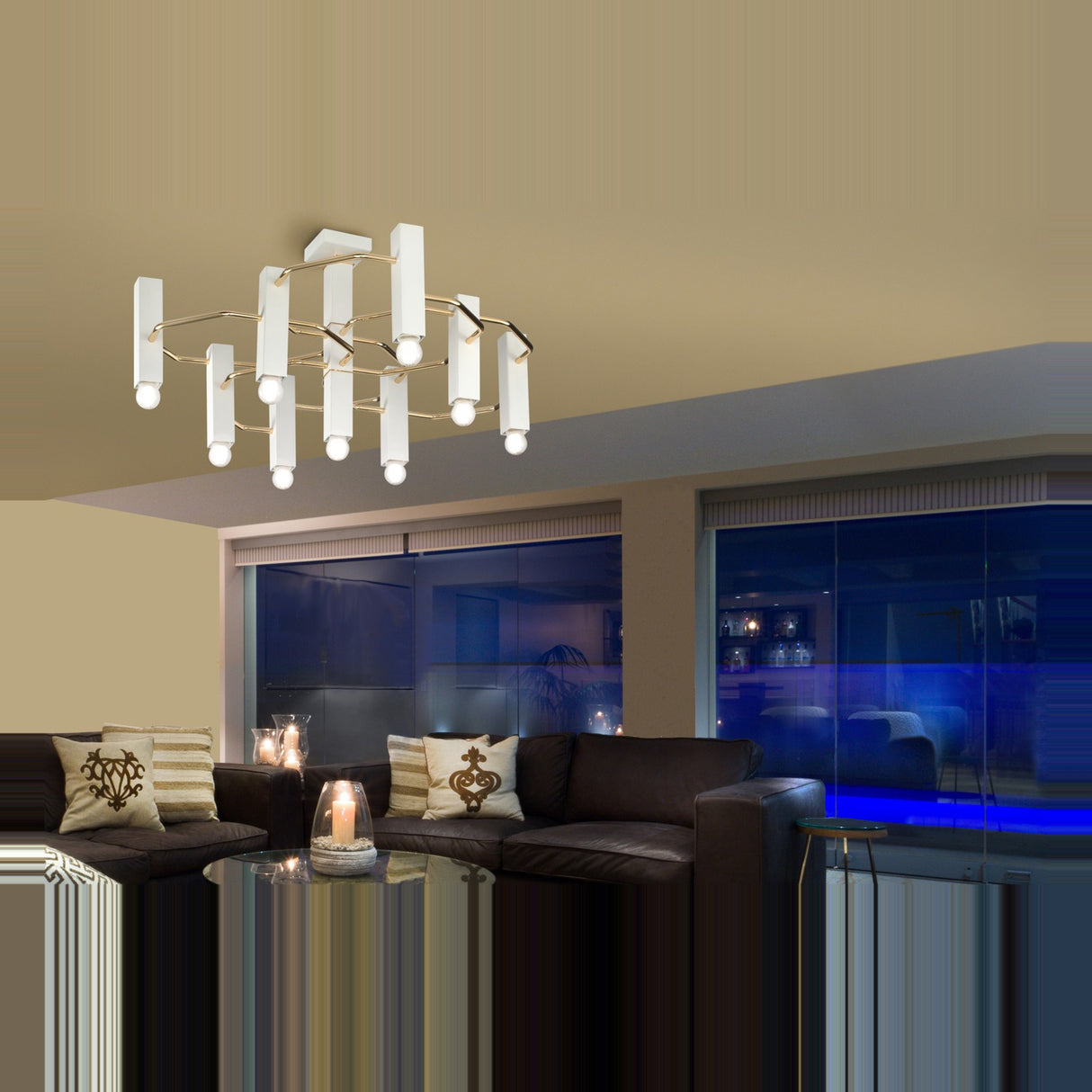 Raster 9 Light Ceiling Light