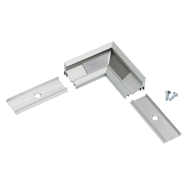 L C Corner LED Profile Channel Connector - Aluminium