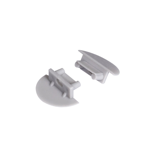 LED Profile End Cap 2 Pack K - Grey