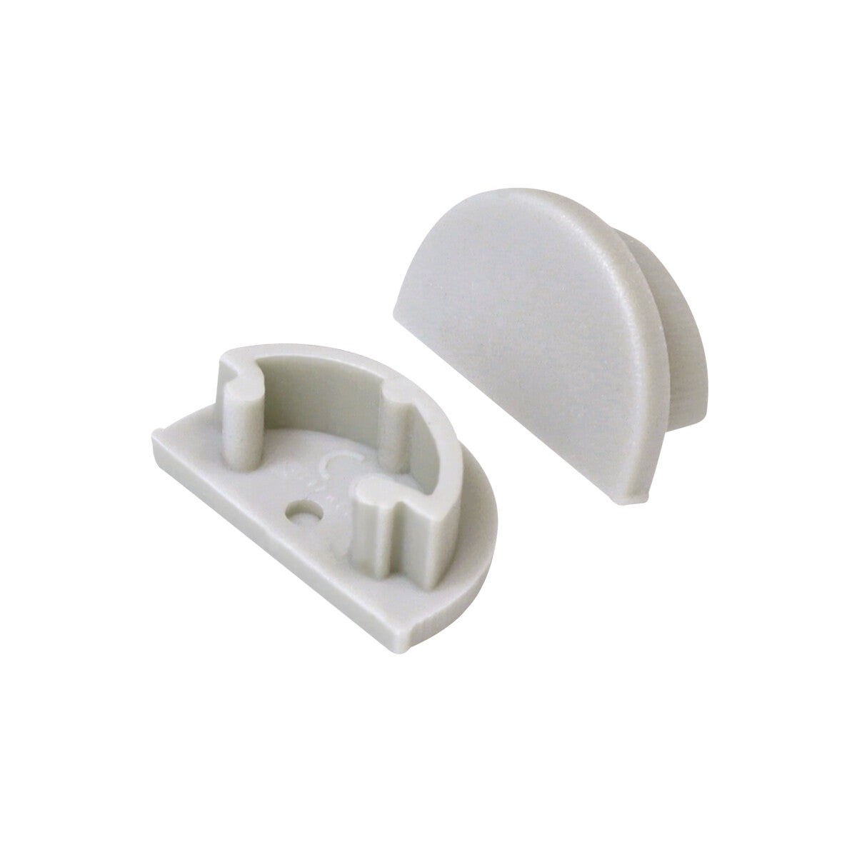 LED Profile End Cap 2 Pack O H Grey