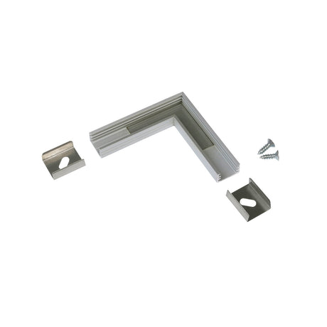 Aluminium LED Profile Channel Corner Connector - Black