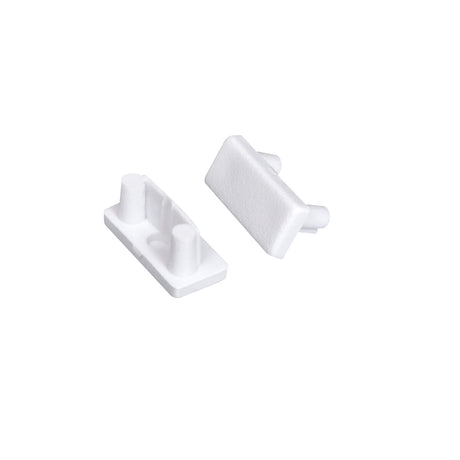 LED Profile End Cap 2 Pack J White - For J White Channel