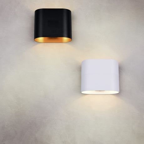 Alani Up Down Wall Light – Black & Gold