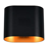 Alani Up Down Wall Light – Black & Gold