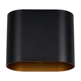 Alani Up Down Wall Light – Black & Gold