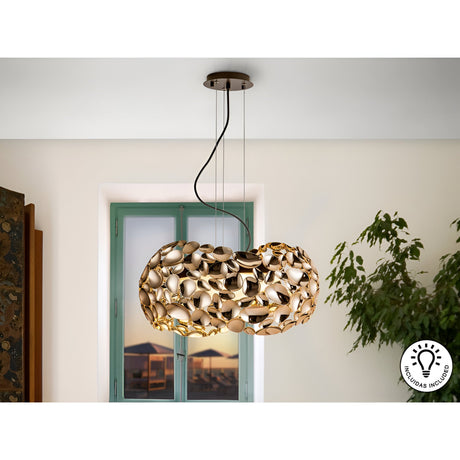 Narisa 5 Light Pendant - Rose Gold