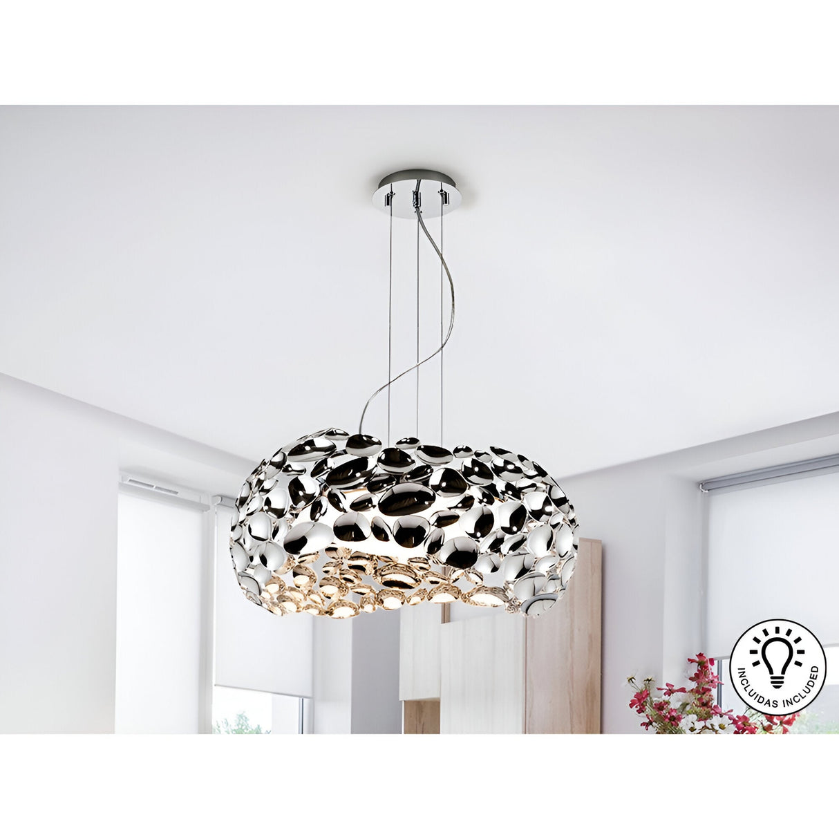 Narisa 5 Light Pendant - Chrome