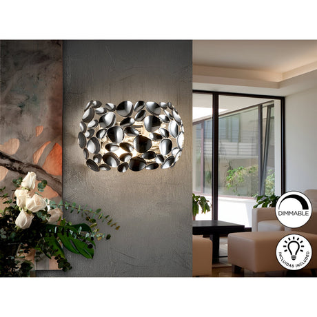 Narisa 2 Light Wall Light - Chrome