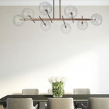 Estro 8 Light Globe Glass Chandelier 160cm