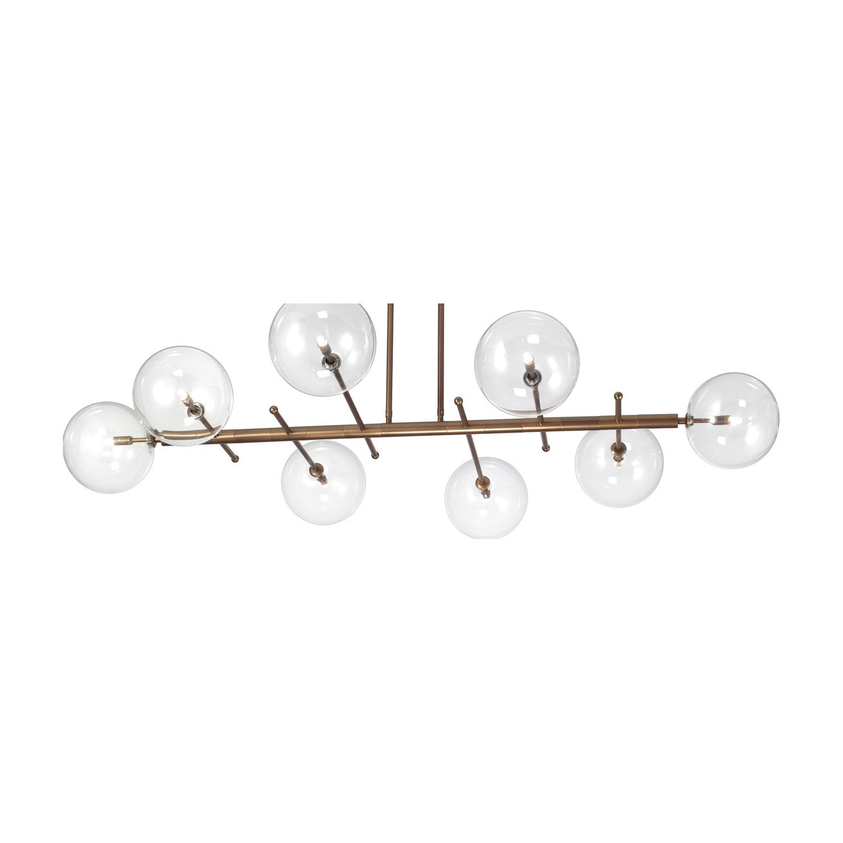 Estro 8 Light Globe Glass Chandelier 160cm