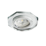 GU10 Recessed Downlight Fixed 60mm Cut-out IP20 10W Max - Silver