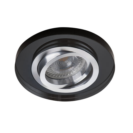 Adjustable GU10 Spotlight 30° Round 75mm Cut-out 10W max - Black