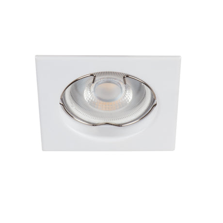 Alor DSL 80x80 Square GU10 Recessed Spotlight - Matte White