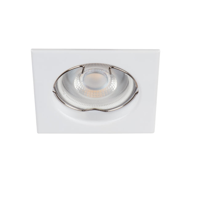 Alor DSL 80x80 Square GU10 Recessed Spotlight - Matte White