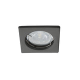 Alor DSL 80x80 Square GU10 Recessed Spotlight - Black Matt