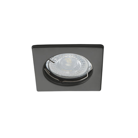 Alor DSL 80x80 Square GU10 Recessed Spotlight - Black Matt