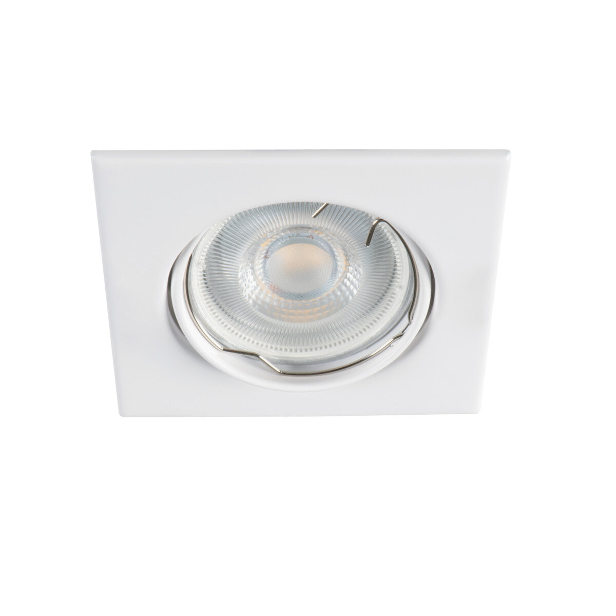 Alor DTL 80x80 Square GU10 Recessed Spotlight - Matte White