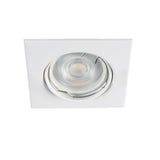 Alor DTL 80x80 Square GU10 Recessed Spotlight - Matte White