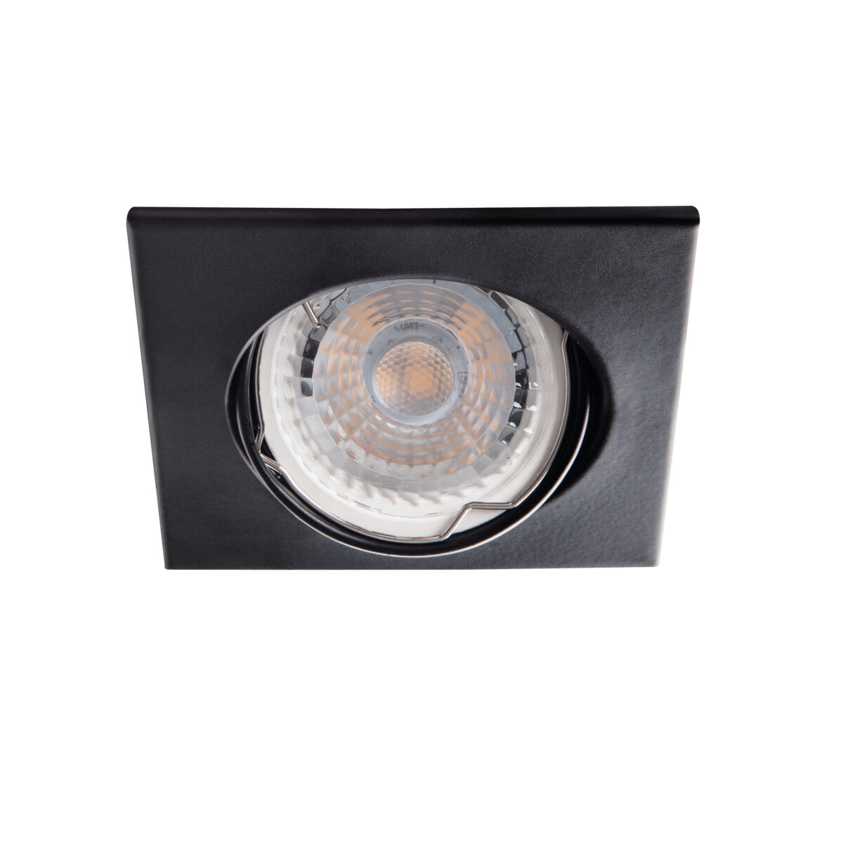 Alor DTL 80x80 Recessed Square Spotlight GU10 MR16 - Black Matt