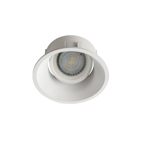Adjustable GU10 Spotlight 30° 10W max Round - White 83mm cut-out