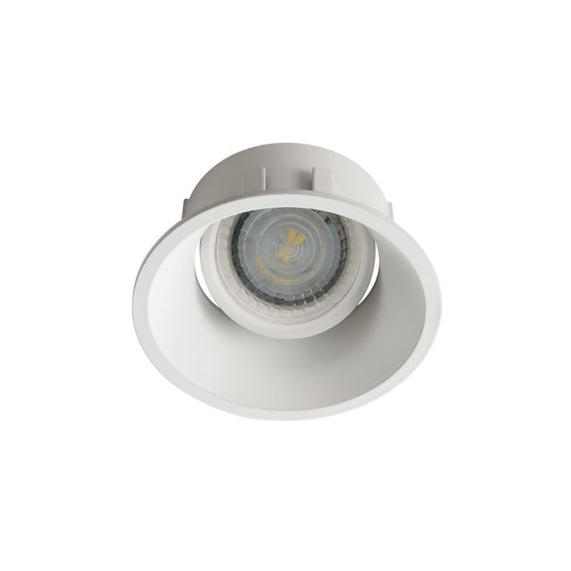 Adjustable GU10 Spotlight 30° 10W max Round - White 83mm cut-out