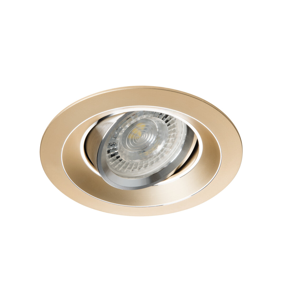 Adjustable GU10 Spotlight Round 15° 10W max - Gold Anodised