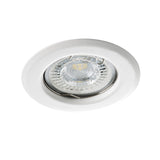 Alor DSO-W Ø80 Round GU10 Recessed Spotlight - Matte White
