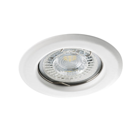 Alor DSO-W Ø80 Round GU10 Recessed Spotlight - Matte White