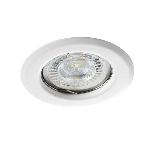 Alor DSO-W Ø80 Round GU10 Recessed Spotlight - Matte White