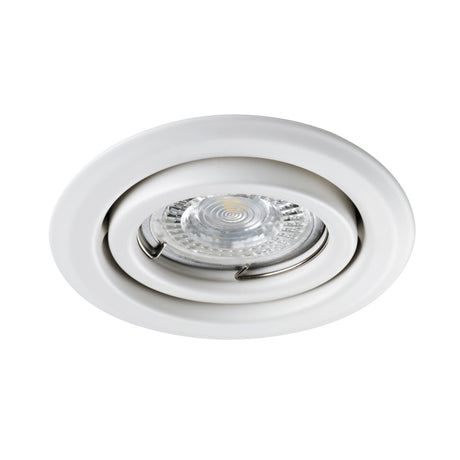 Alor DTO-W Ø100 Round Recessed Spotlight GU10 - Matte White