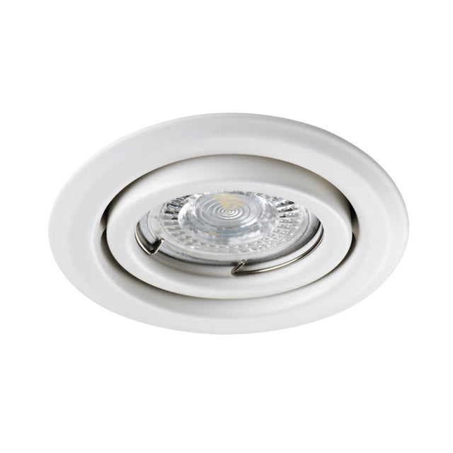 Alor DTO-W Ø100 Round Recessed Spotlight GU10 - Matte White