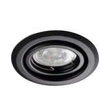 Adjustable GU10 Spotlight 30° Round 80mm Cut-out 10W max - Black Matt