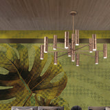 Turbo 13 Light Cylinder Chandelier