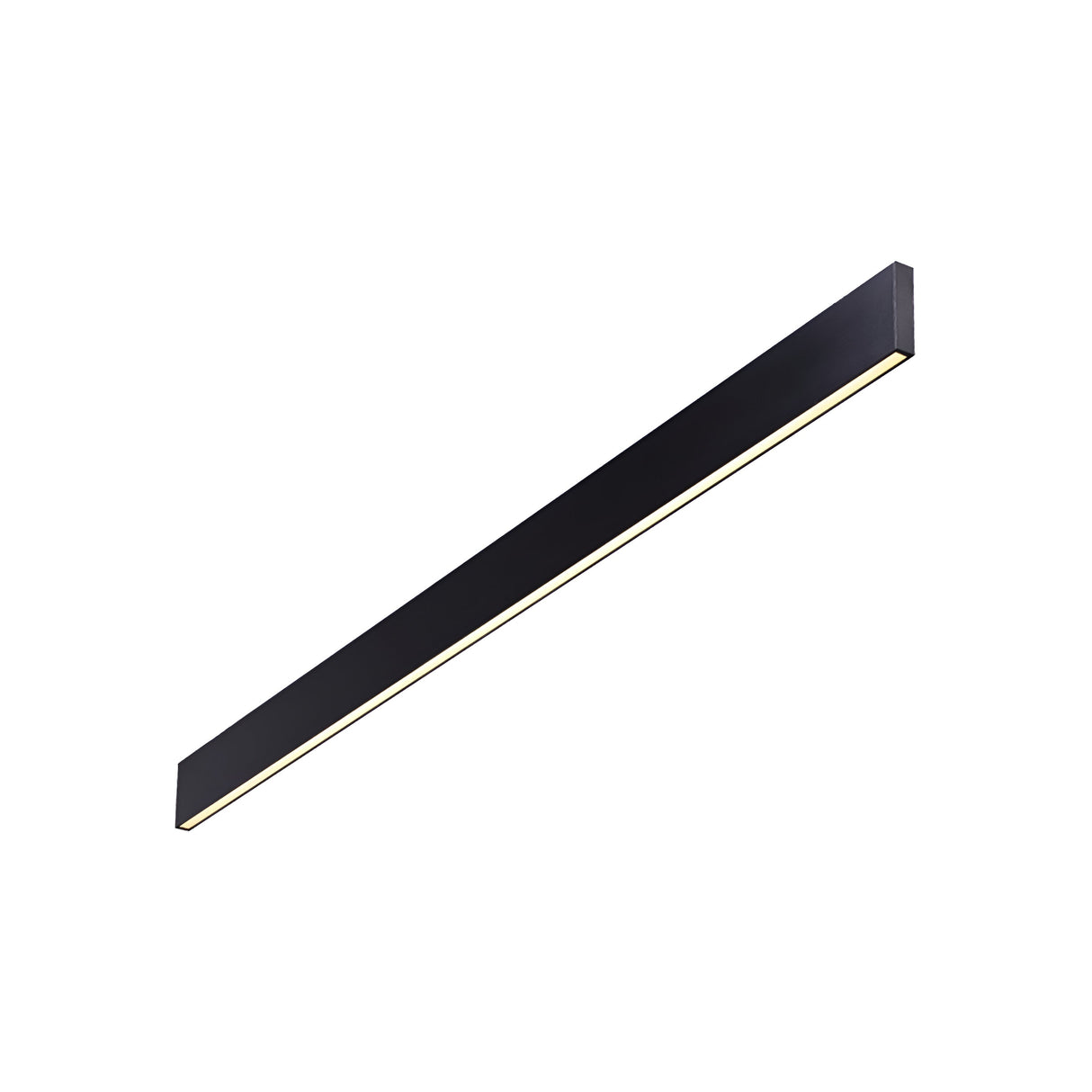 The Flux LED Linear Wall Light 32W 4000K in black is a sleek, modern fixture with a slim, elongated rectangular design. It provides a soft, even glow along its underside and features energy-efficient lighting, making it perfect for contemporary interior spaces.