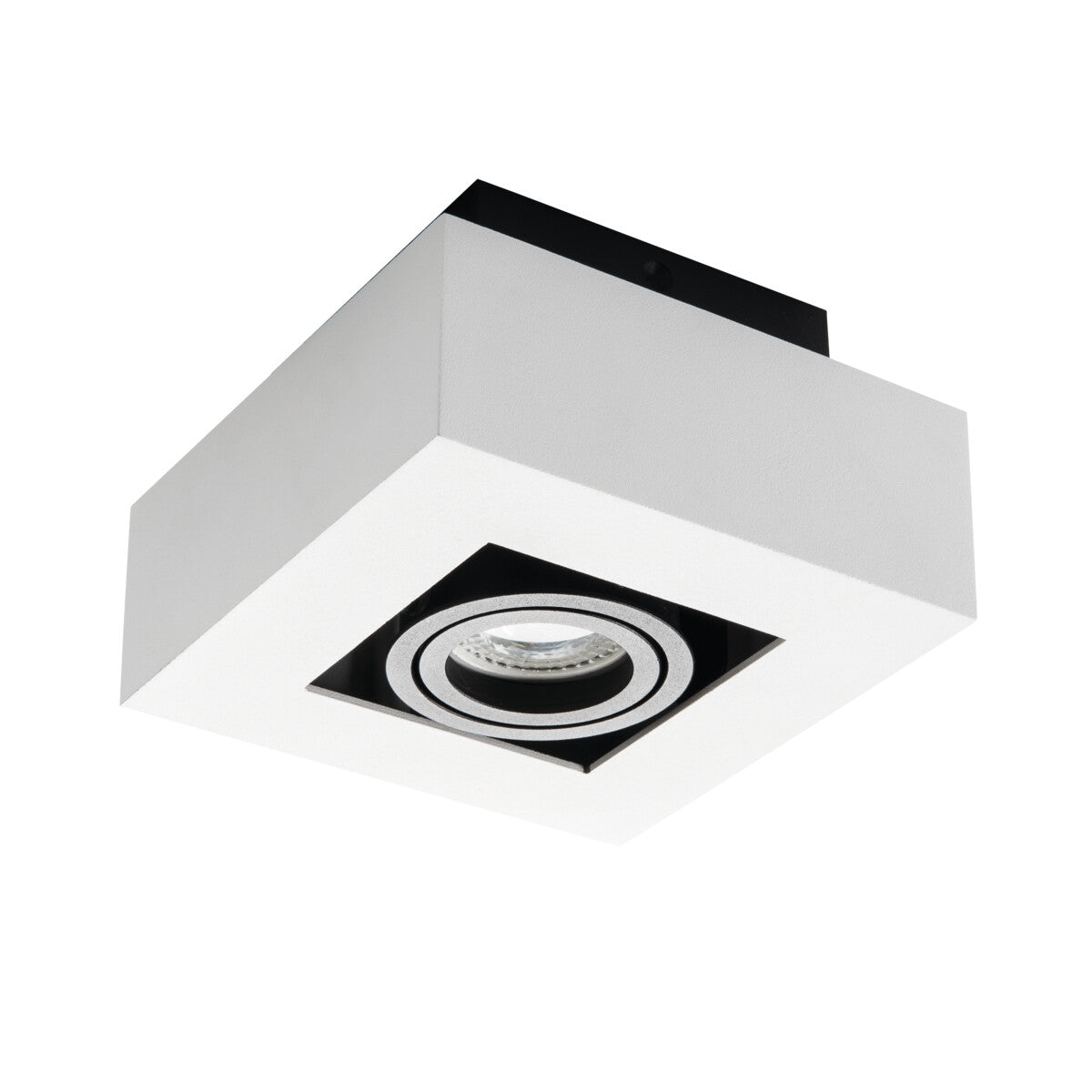 Stobi DLP 140x140 GU10 Square Ceiling Spotlight - White