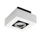 Stobi DLP 140x140 GU10 Square Ceiling Spotlight - White