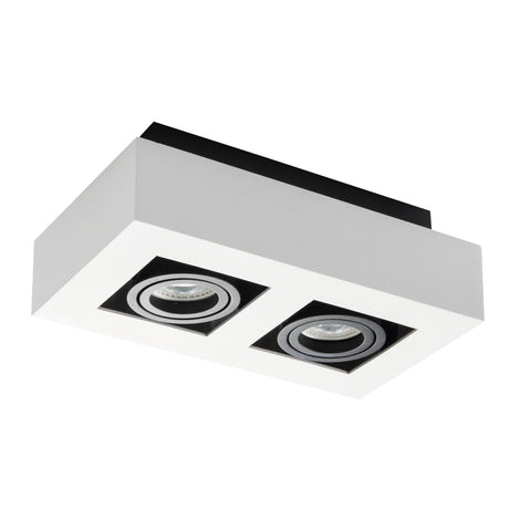 Stobi DLP 250x140 2x GU10 Twin Spotlight - White