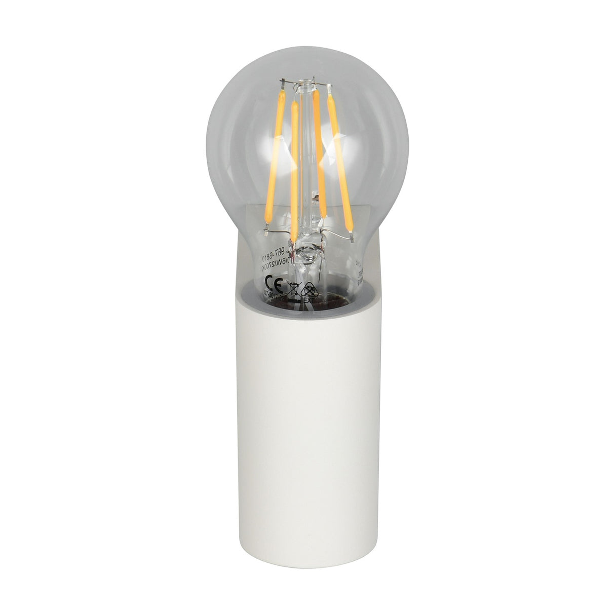 Pratella Glass Outdoor Wall Light – Matt White