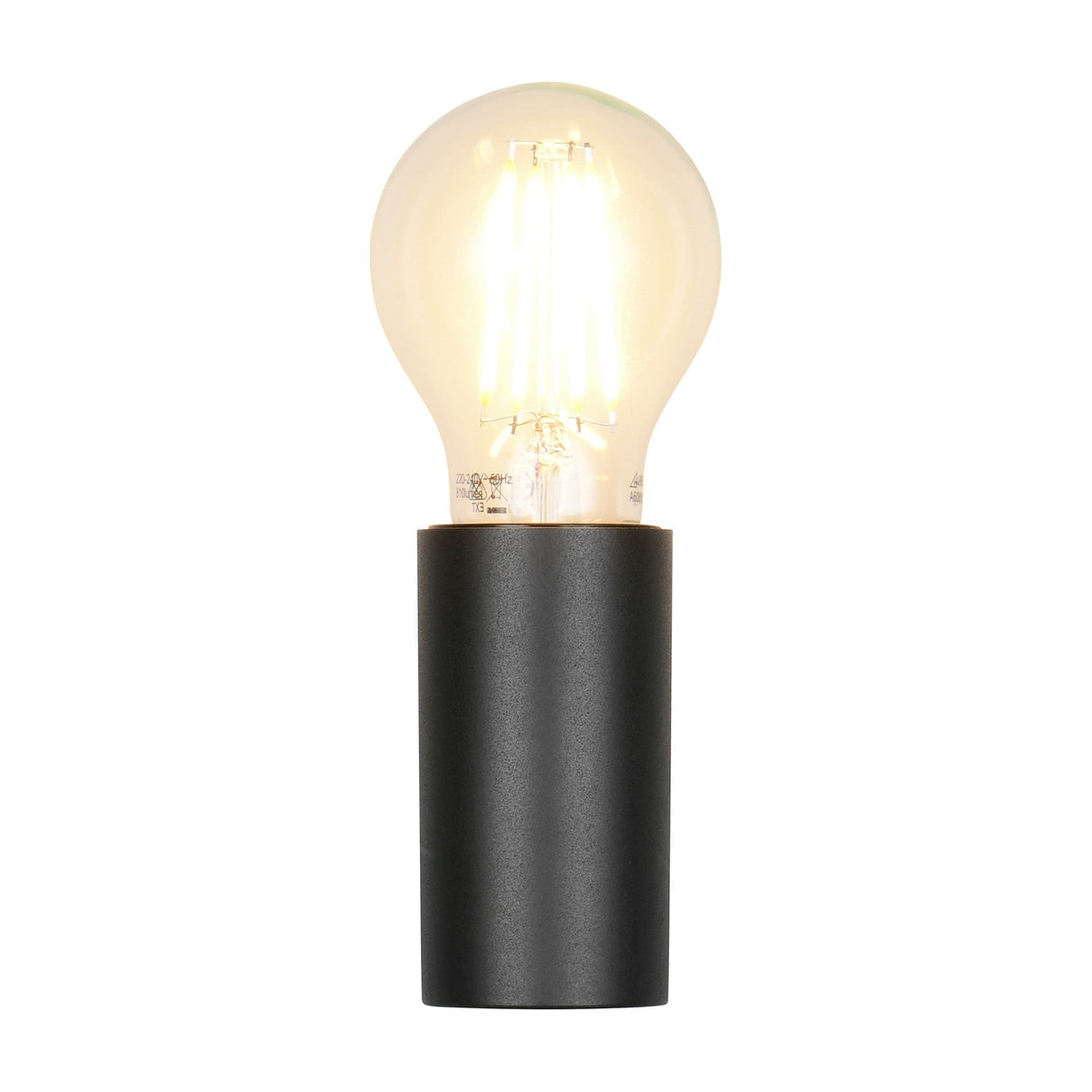 Pratella Glass Outdoor Wall Light – Matt Black