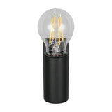 Pratella Glass Outdoor Wall Light – Matt Black